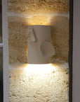 Applique luminaire Pyla, en grès chamotté, céramique artisanale