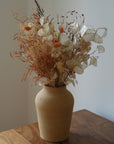KLAYA x LES RENOUÉES | Vase & bouquet de fleurs séchées, couleurs automnales