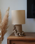 ANDROS | Lampe sable brun & ivoire