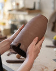 ANDROS | Lampe sable brun & ivoire