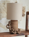 ANDROS | Lampe sable brun & ivoire