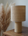 IOS | Lampe sable clair & jute