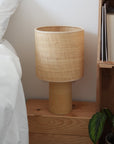 IOS | Lampe sable clair & jute