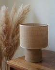 PALMA | Lampe sable brun & jute
