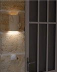 Applique murale MIMBEAU allumée, céramique artisanale, fabriquée à Bordeaux 