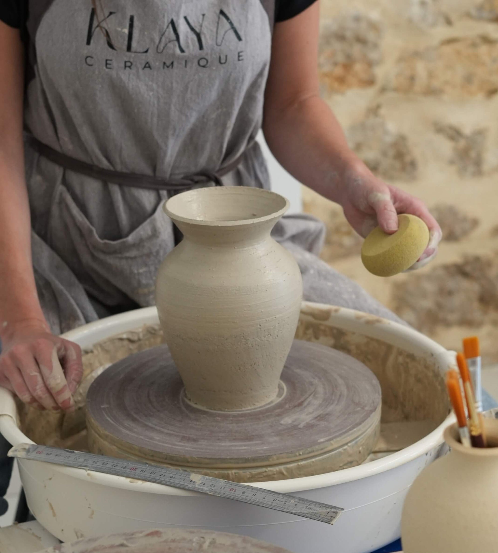 Cyclades crème coulisses façonnage