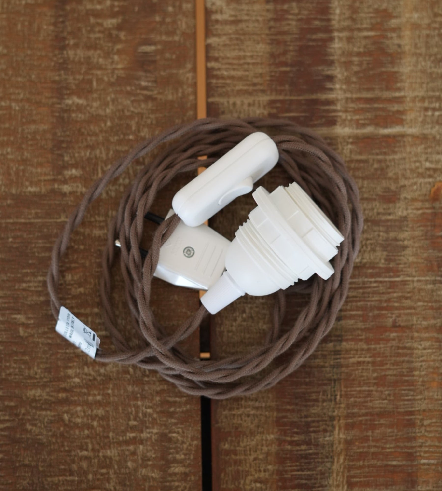 MINORQUE | Lampe sable brun &amp; ivoire