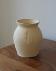 KOS | Vase motif lunes, crème