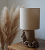 ANDROS | Lampe sable brun & ivoire