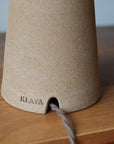 MINORQUE | Lampe sable brun & ivoire