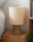 MINORQUE | Lampe sable brun & ivoire