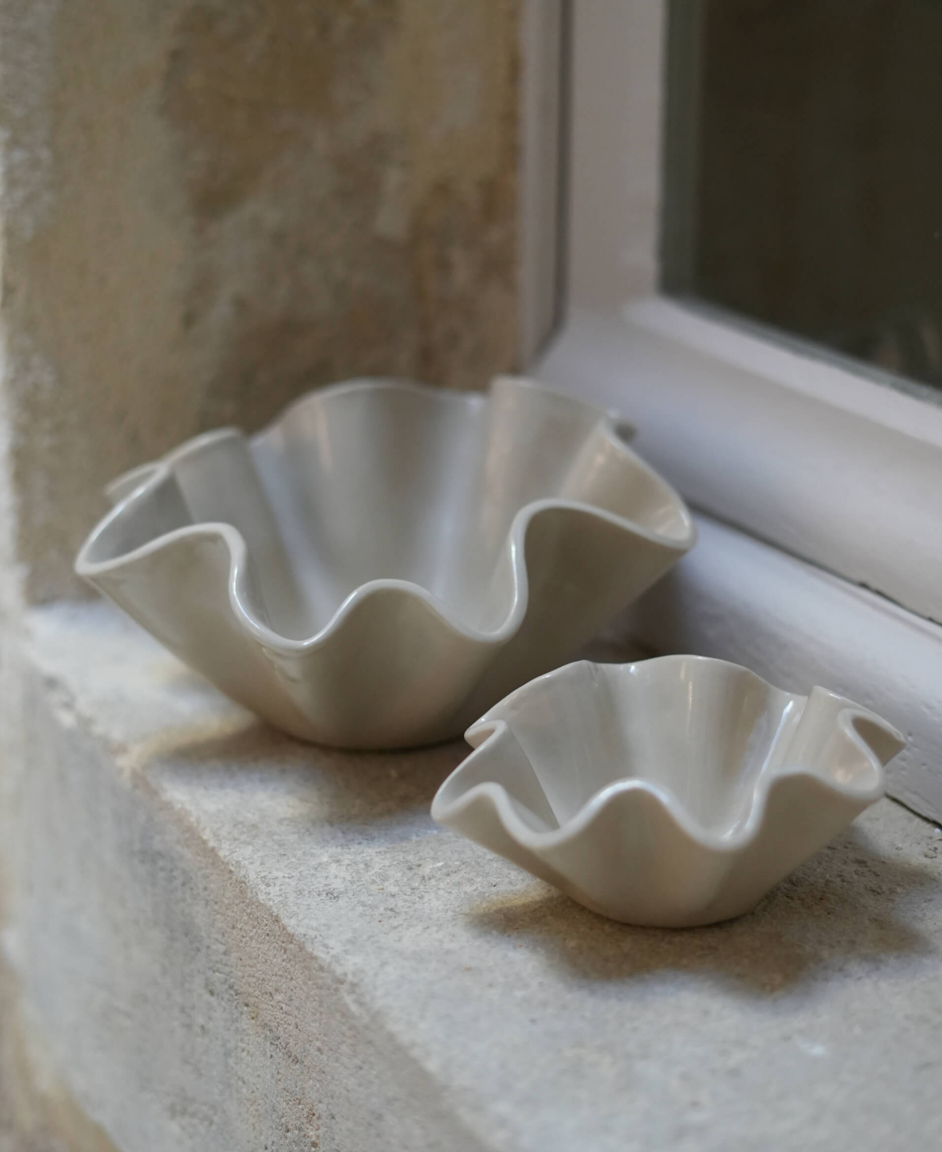 Coupe IBIZA, grès lisse émaillé transparent. Céramiques artisanales 