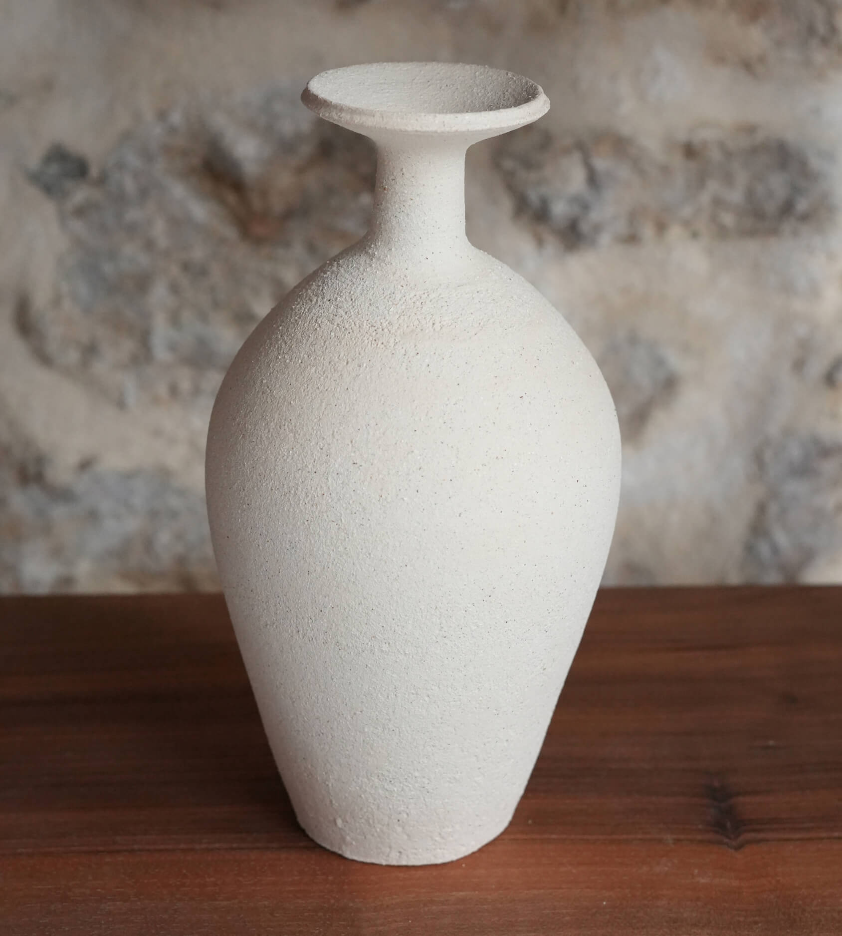 Vase Déco Poterie Ying 71cm Blanc Vase Déco Poterie Ying 71cm Blanc